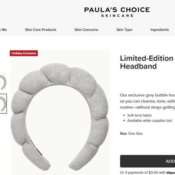 Paula's Choice limited edition headband - Picture 4 of 4